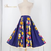 フォークダンス 衣装 Ballerina バレリーナ スカート ブルー系 花 花柄 レース 青 黄 白 緑 カラフル 練習 レッスン ダンス衣装 イベント レディース 華やか かわいい イエロー系 ピンク系 ホワイト系 グリーン系 オレンジ系