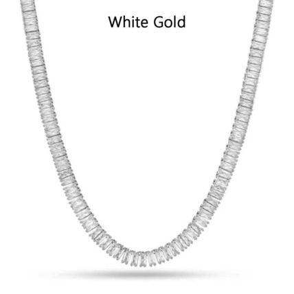 King Ice(キングアイス) ☆ 6MM バゲットテニスチェーン 2色 King Ice(キングアイス) ☆ 6MM バゲットテニスチェーン 2色