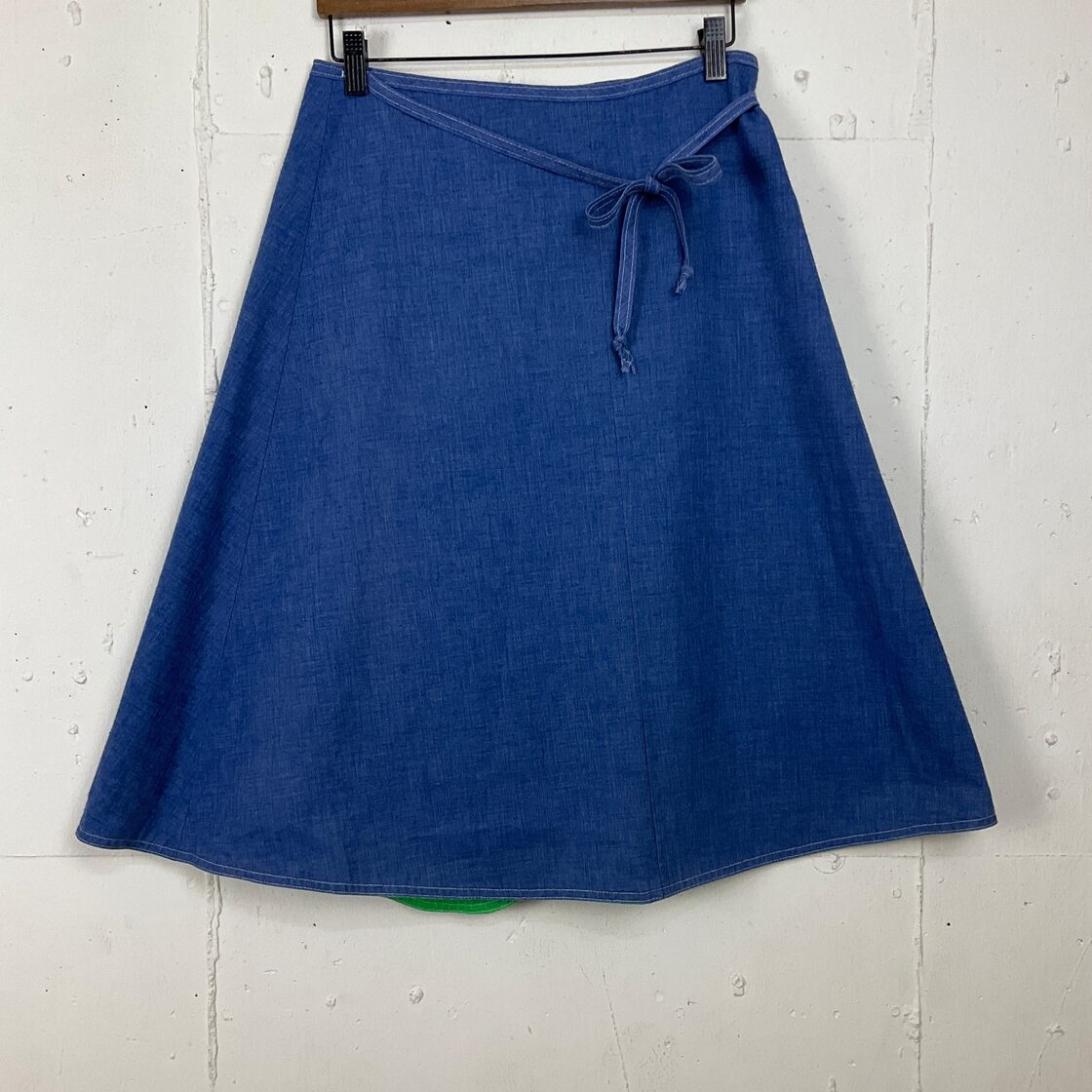 70年代 70s リバーシブル 巻きスカート ラップスカート 古着 