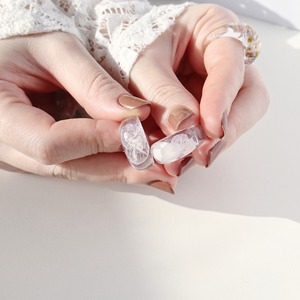 RING || 【通常商品】 ROUND SHAPED CLEAR RING (MOOD OF FLOWER) || 1 RING || CLEAR || FBA044