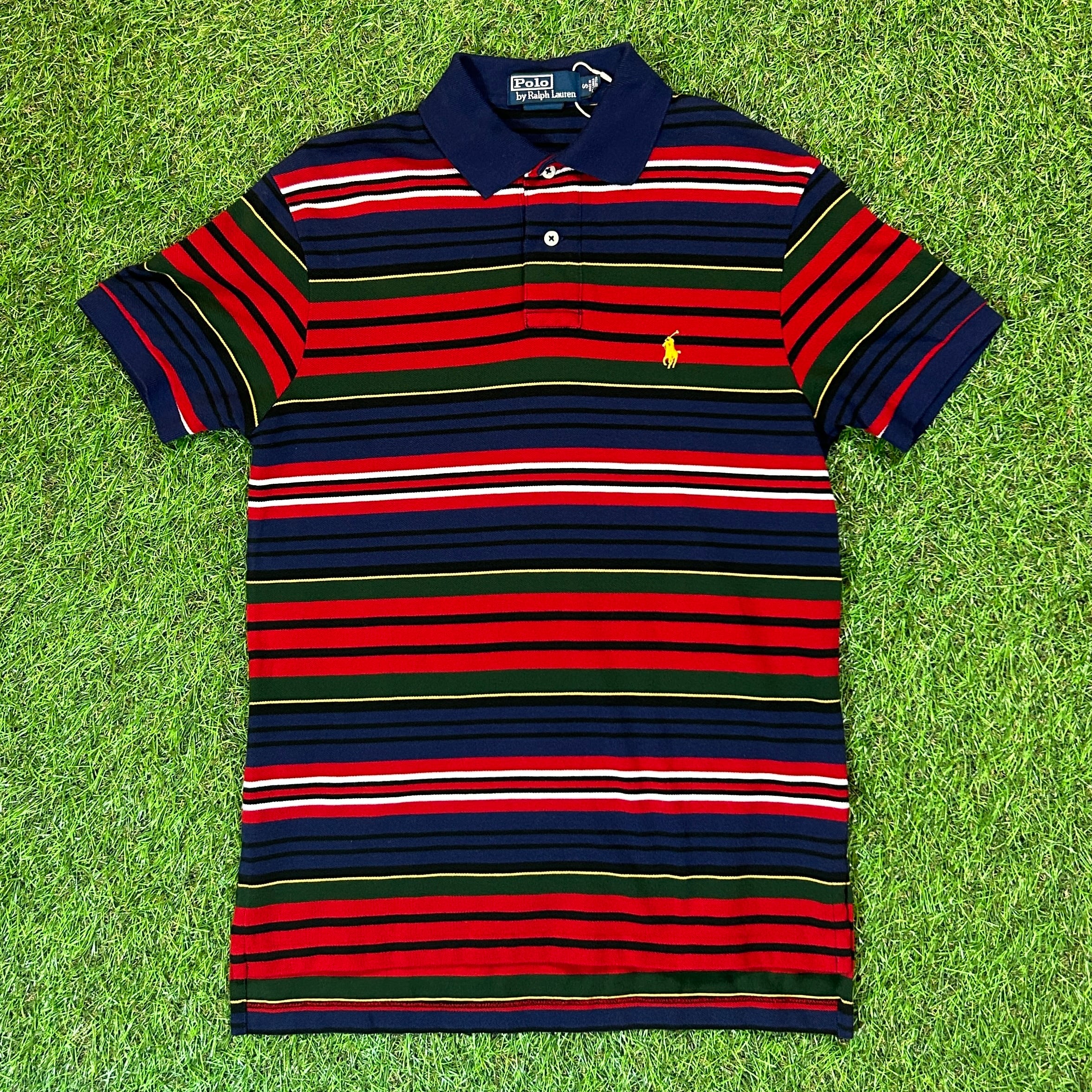 Men's】 90s POLO by Ralph Lauren Striped Polo Shirt / Vintage
