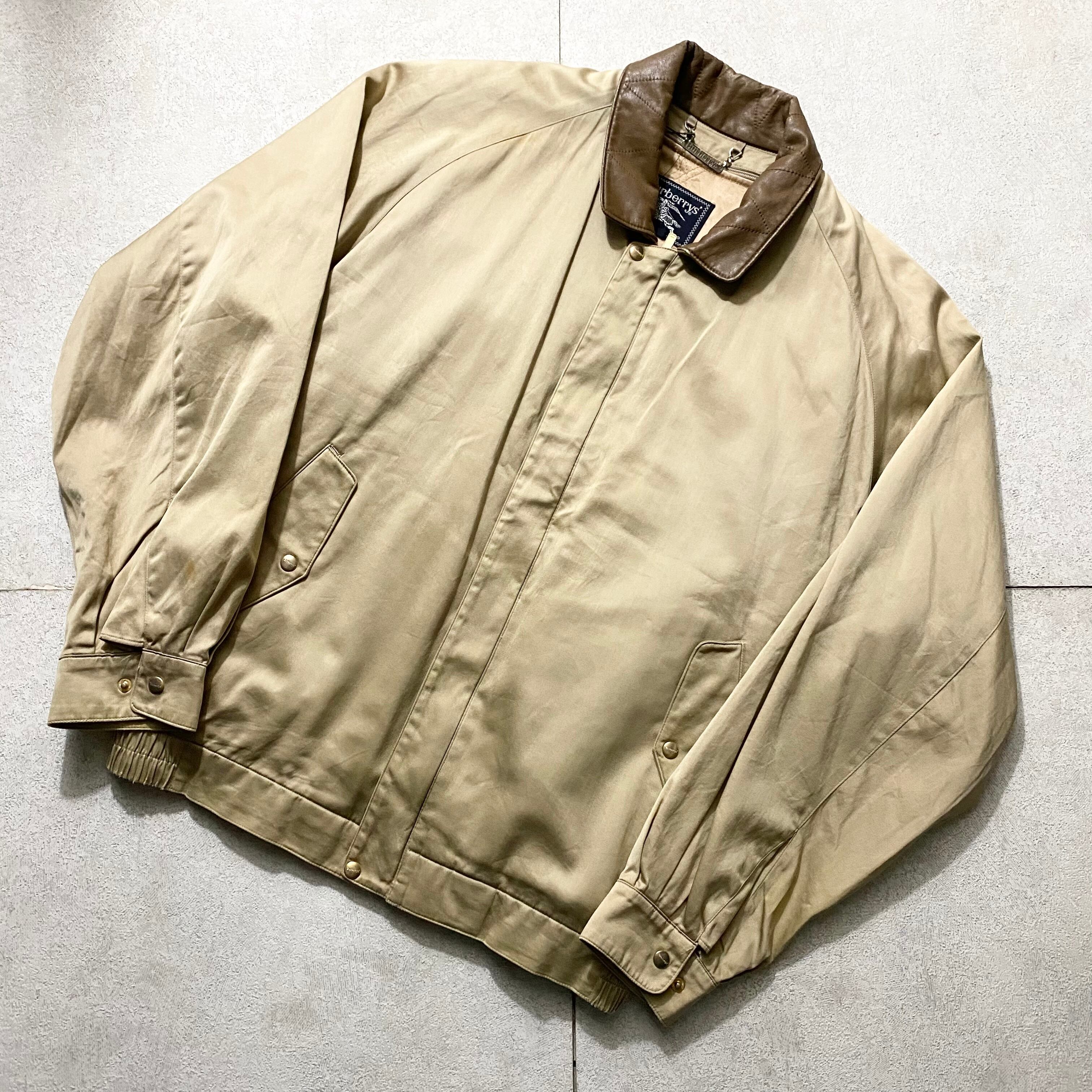 old BURBERRYS leather switching drizzler jacket | NOIR ONLINE