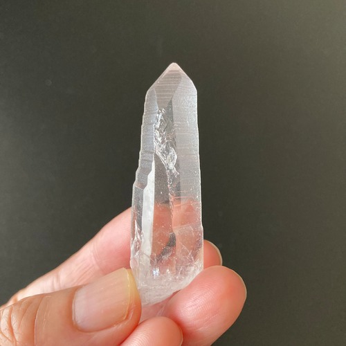ブラジル・セラデカブラル産・レムリアン・ライトニング水晶ポイント ⑤21g　【雷水晶】