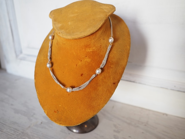 ITALY Vintage 925 Silver design necklace