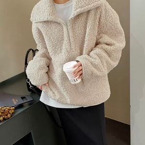 ハーフジップボアプルオーバー　A2469