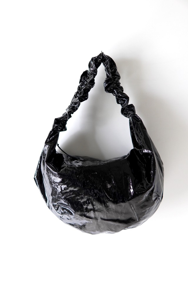 OUAT / OFFICE BAG / BLACK COATED LINEN