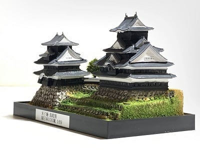 ☆完成品 鹿苑寺 金閣寺 ケース付き ミニ24サイズ 日本の寺 世界遺産