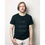 HARD ROMAN TICKER SMILE T-SHIRT BLACK