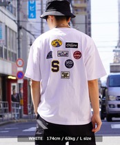 ＼SALE／◆USAコットン バックワッペン刺繍 Tシャツ◆sb-g1270132q
