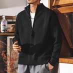 high-neck full zip-up rib-knit long sleeve ◇2color H0812