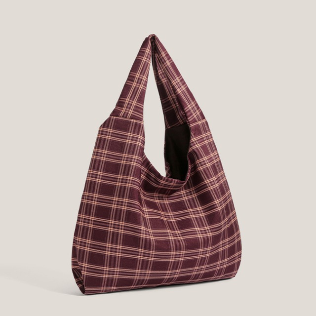 color check shoulder bag　カラーチェック柄ショルダーバッグ　J1453