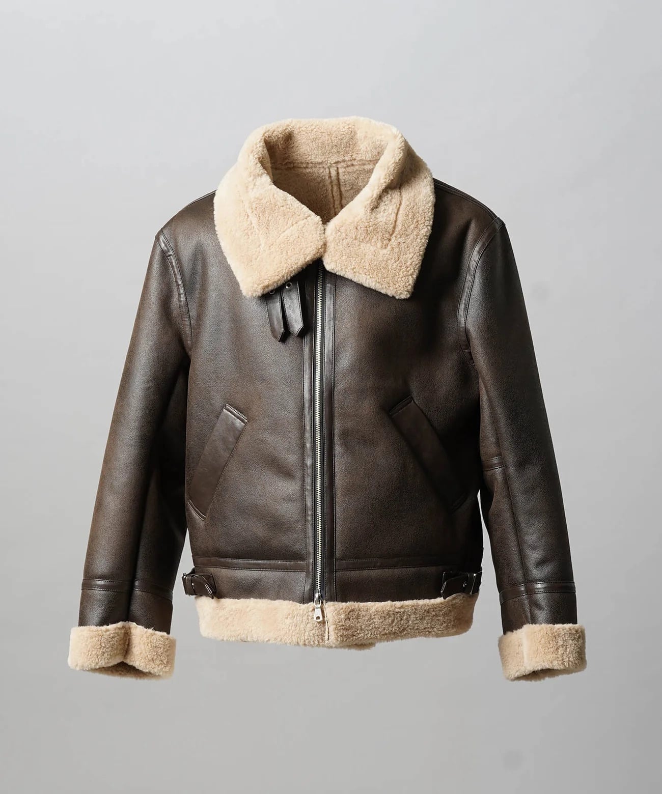 MAISON SPECIAL】B-3 Fake Mouton Jacket brown 11252211616 | select