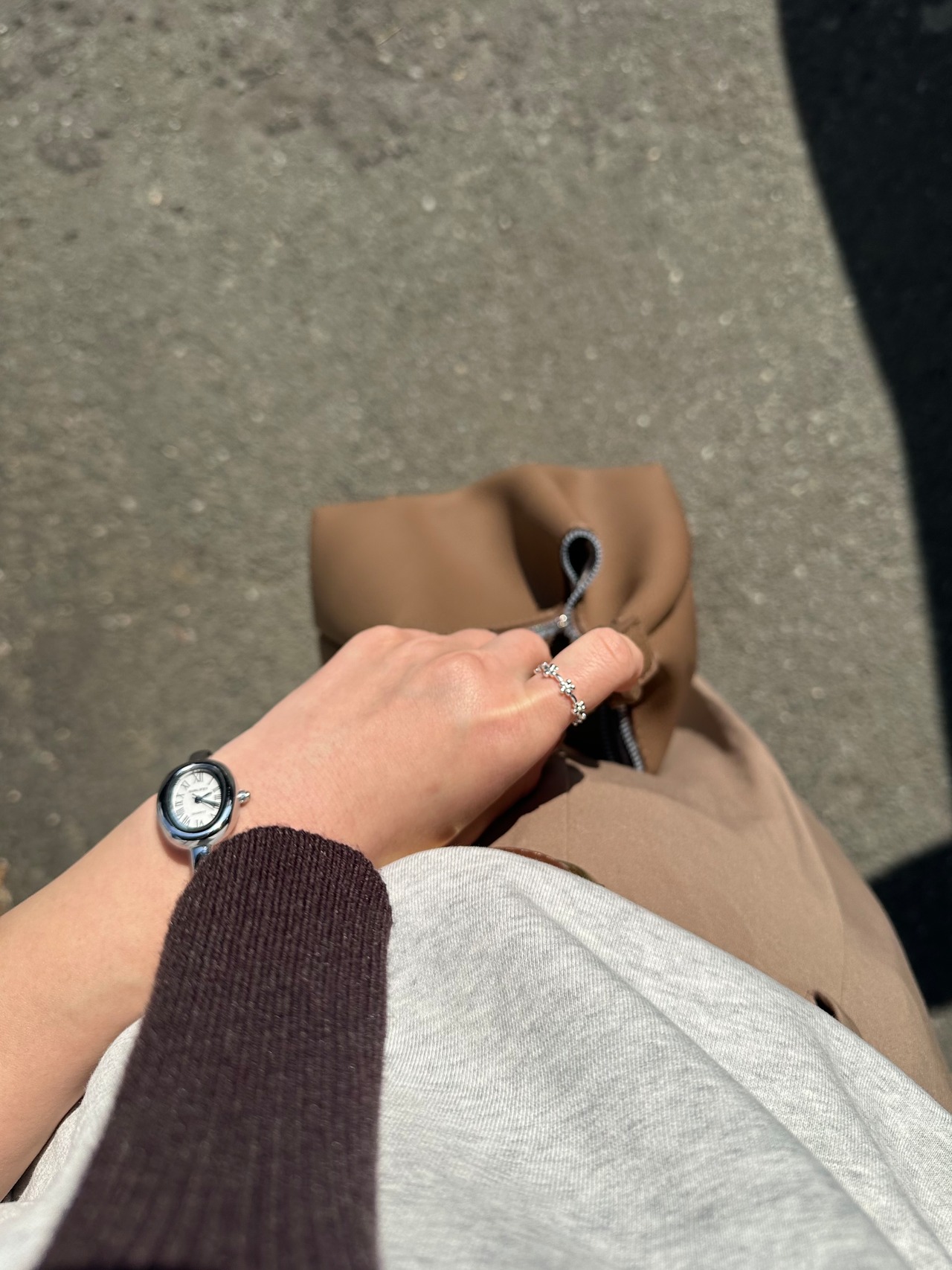 S925 フラワーラインリング