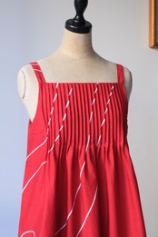Marimekko tomato red white cami dress