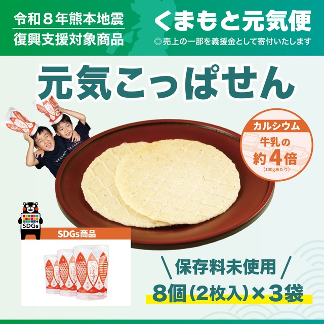 【くまもと元気便】 元気こっぱせん！3袋セット【送料ふく成負担】