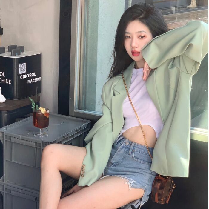 スプリングオータムレッドルーズスタイルジャケット レディース 春物 秋物 ドラファッションホール44131464584