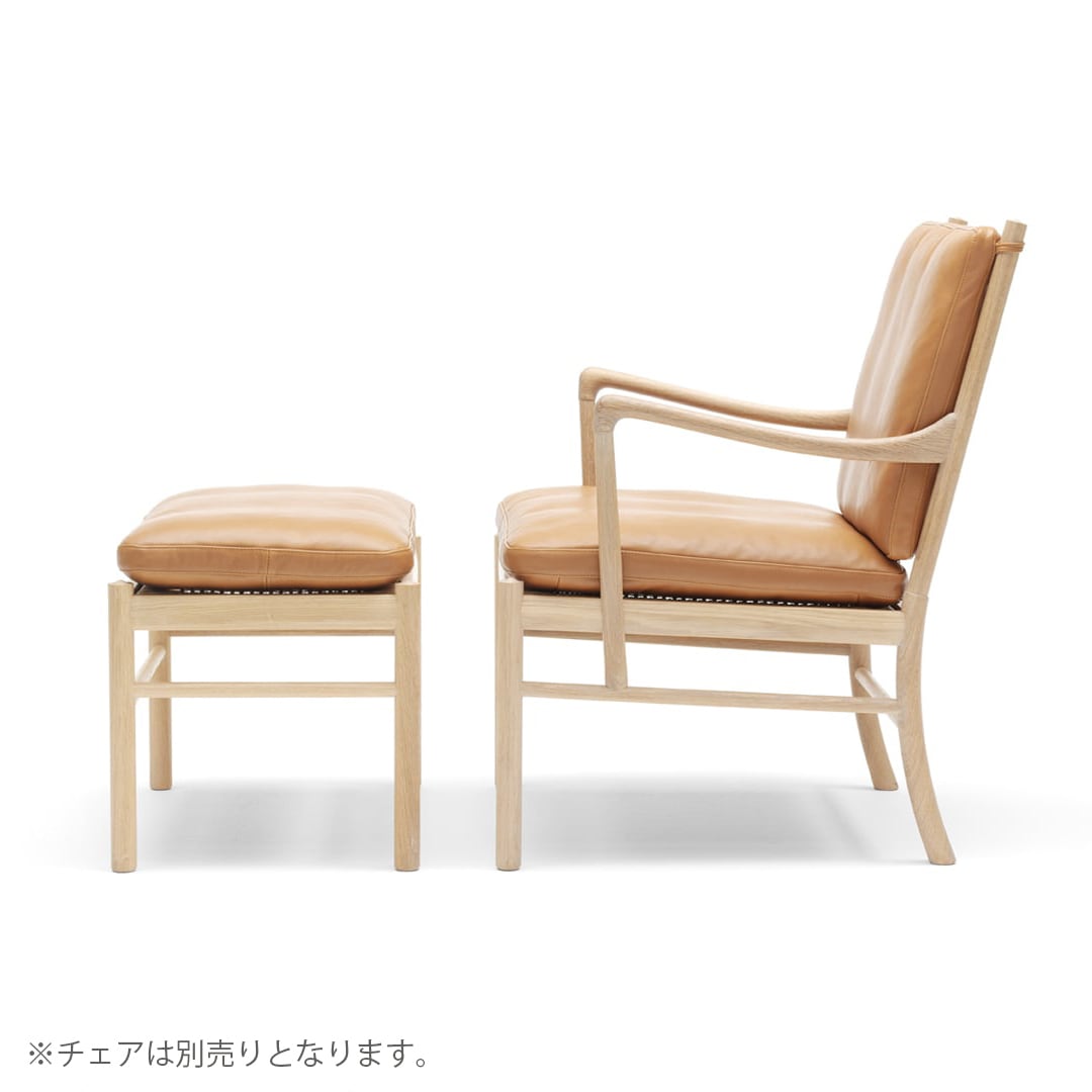 OW149F コロニアル フットスツール オーク オイル THOR［カール