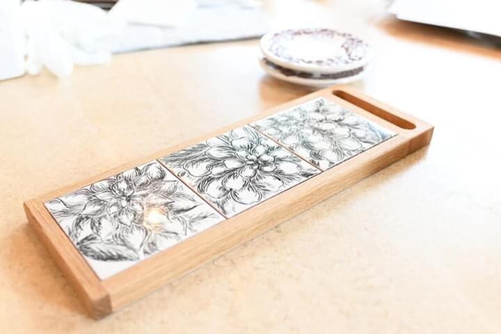 受注生産品】スペインタイルのカッティングボード | LaManita