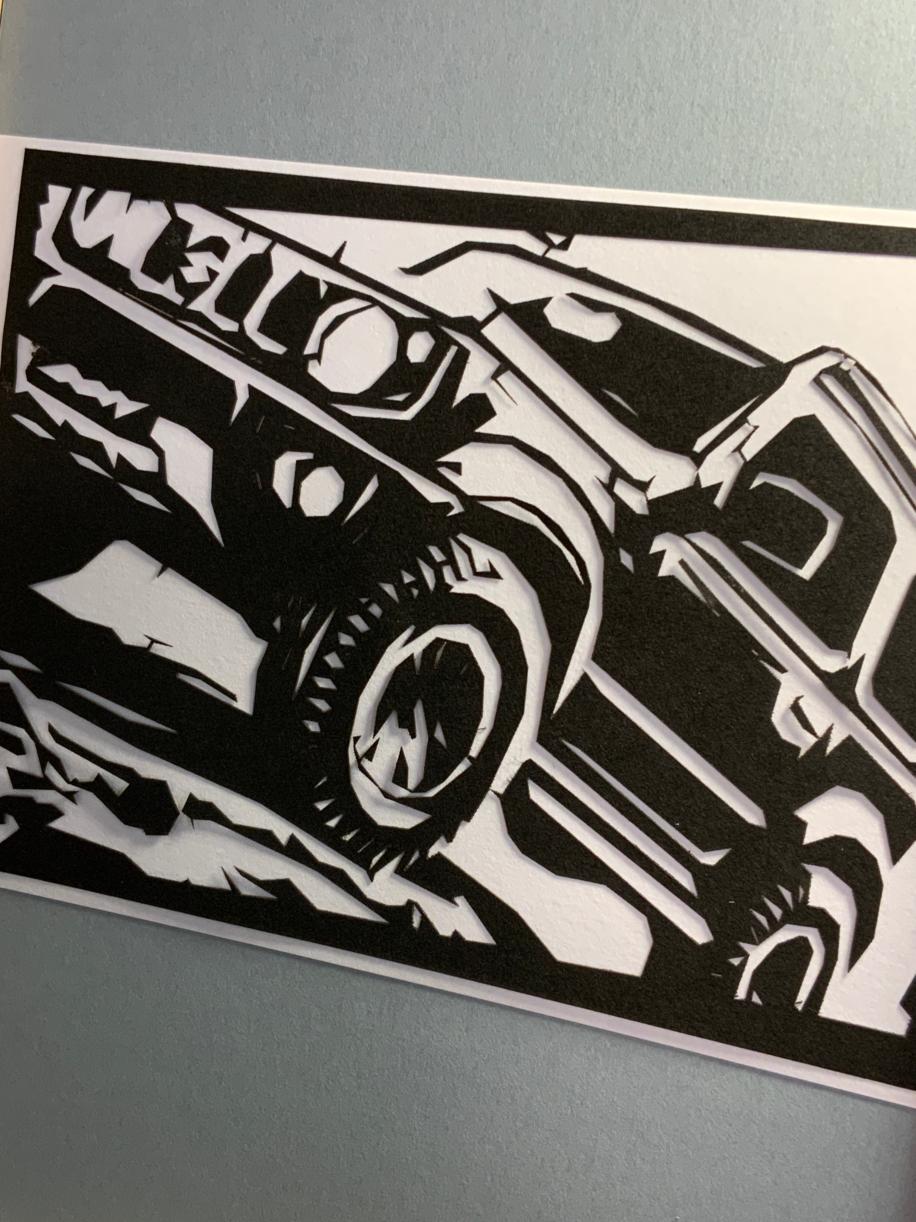 526-Car-ジムニー切り絵 | 切り絵博覧会 (↑上のメニューにも色々あり〼)