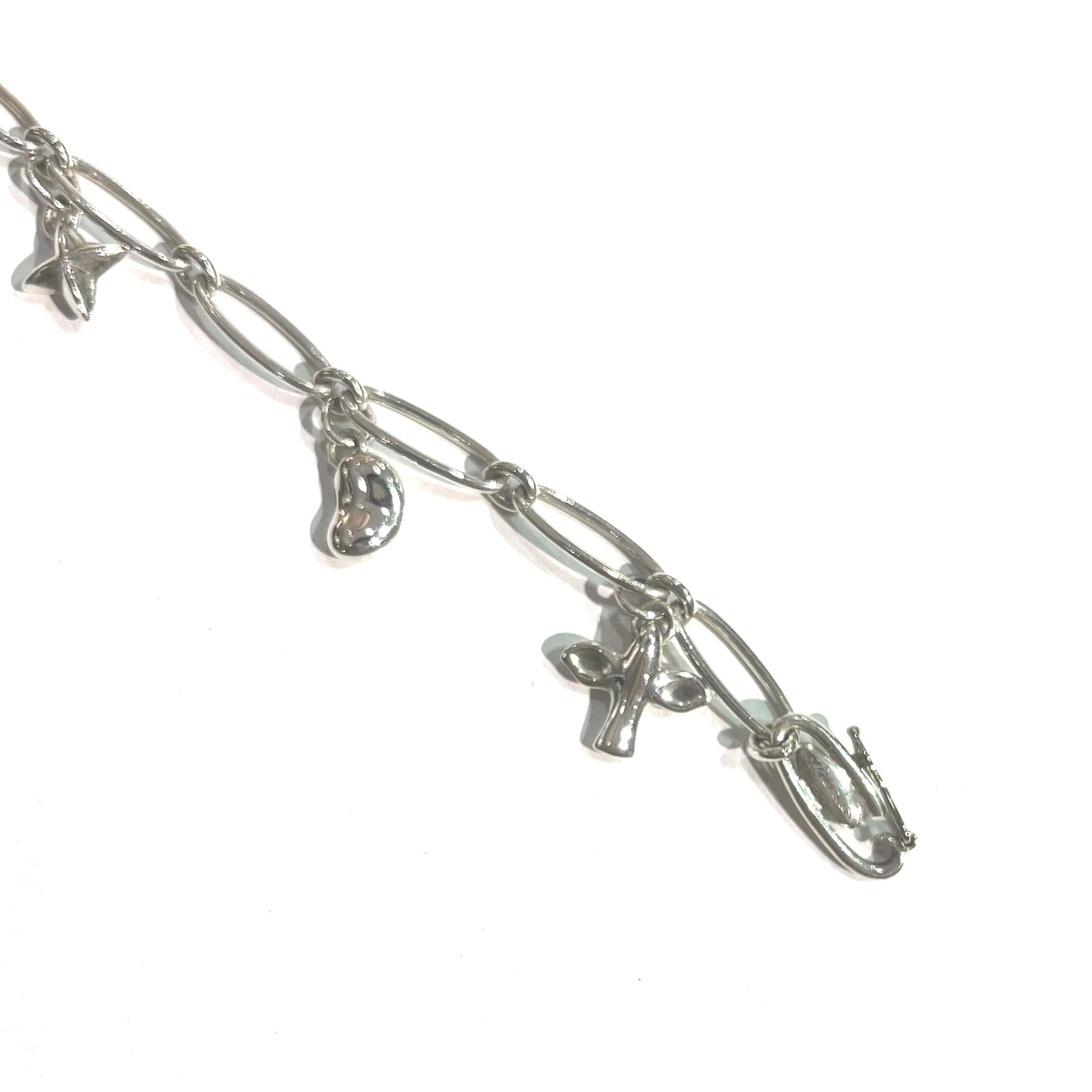 希少モデル【TIFFANY&CO. 】 2056 5チャームチェーンブレスレット