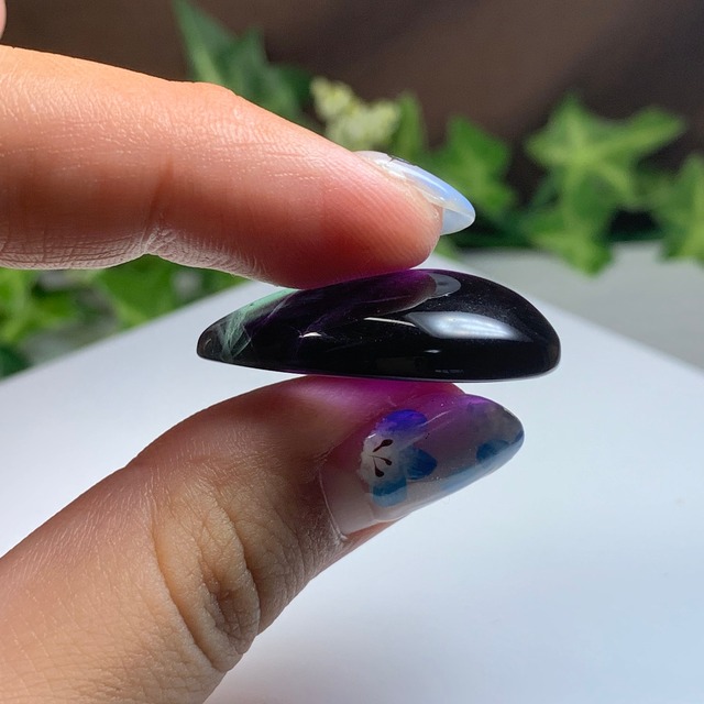 2.透明度高☆グラデーションフローライトルース・しずく型