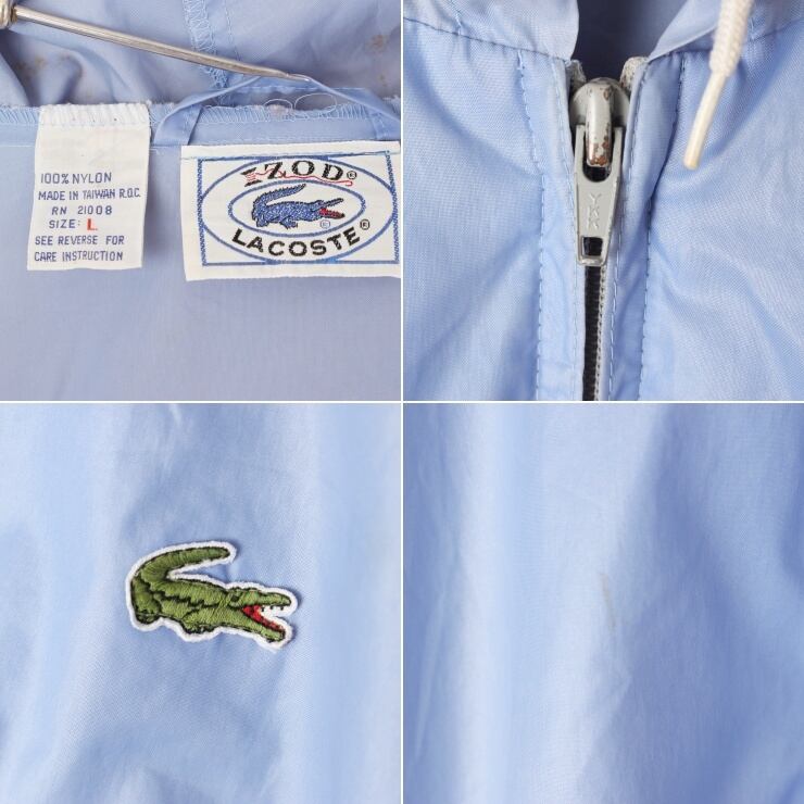 70s 80s USA IZOD LACOSTE ラコステ ナイロンジャケット ライト 70s 80s USA IZOD LACOSTE ラコステ ナイロンジャケット ライト