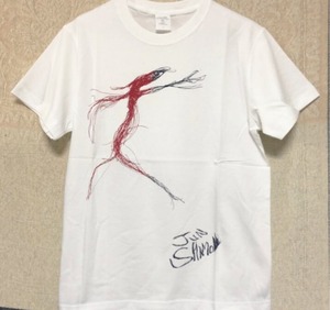 下山淳 JUN SHIMOYAMA ＋ CAFE SWORDFISH “三日月暴動”コラボレーション 血管 T-SHIRTS WHITE