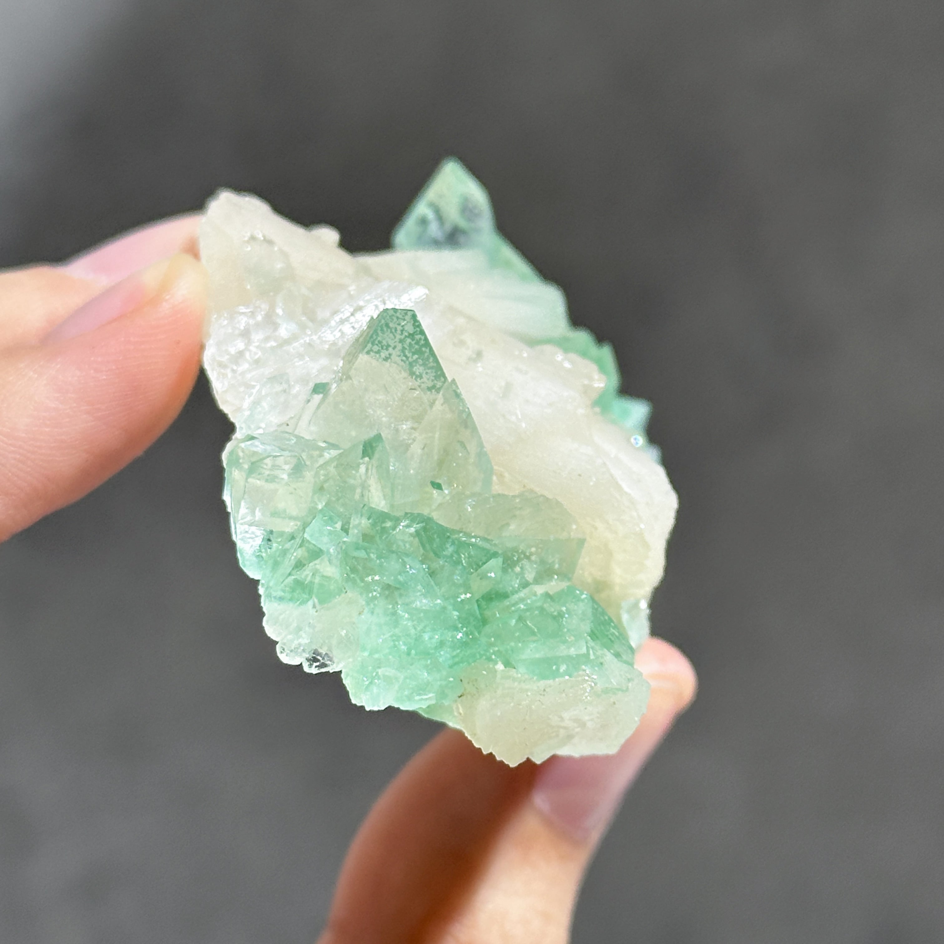 グリーンアポフィライト＆スティルバイト 76◇ Green Apophyllite