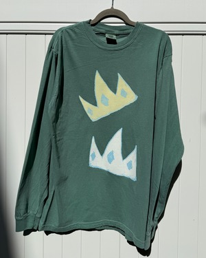 一点もの‼️サイズLのみ  double crown エメラルド　comfort colors Long T