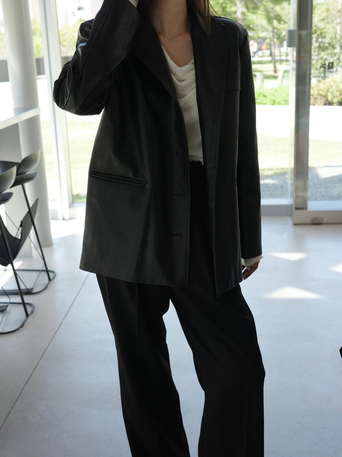 Leather JK / black (10月上旬〜中旬頃発送予定)