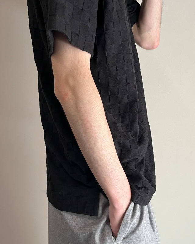 【KATHARINE HAMNET LAB】checker polo shirt