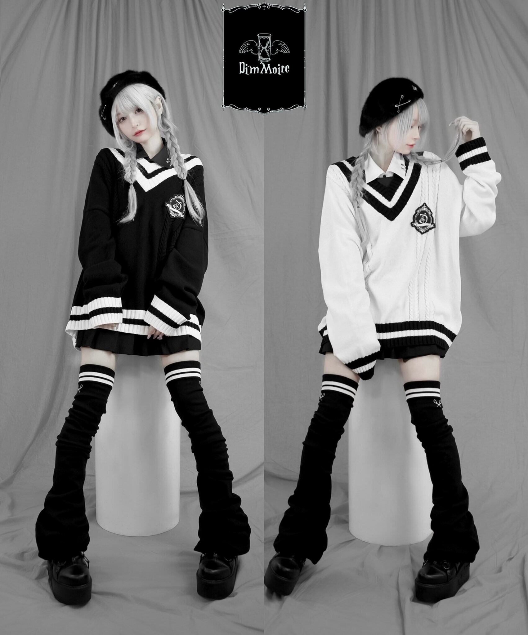 DimMoire 学園ニーハイウォーマー Black | APPS-BICENTENARIO-PRD-01