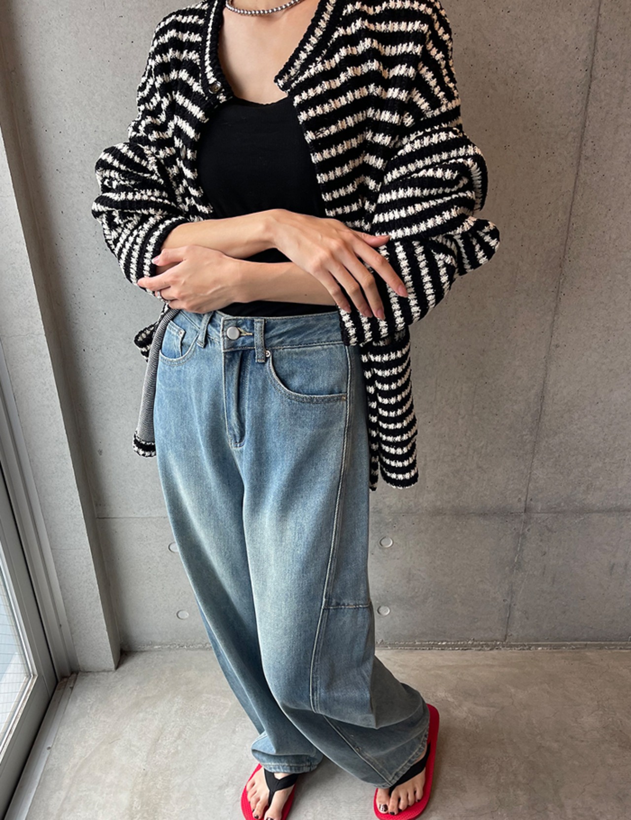 【25aw】Semi-balloon Denim Pants_2colors