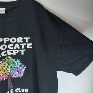 ギルダン　半袖　プリントTシャツ　ブラック　メンズ　L