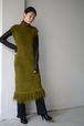 ROOM211 / Mole mesh knit OP (olive heather)