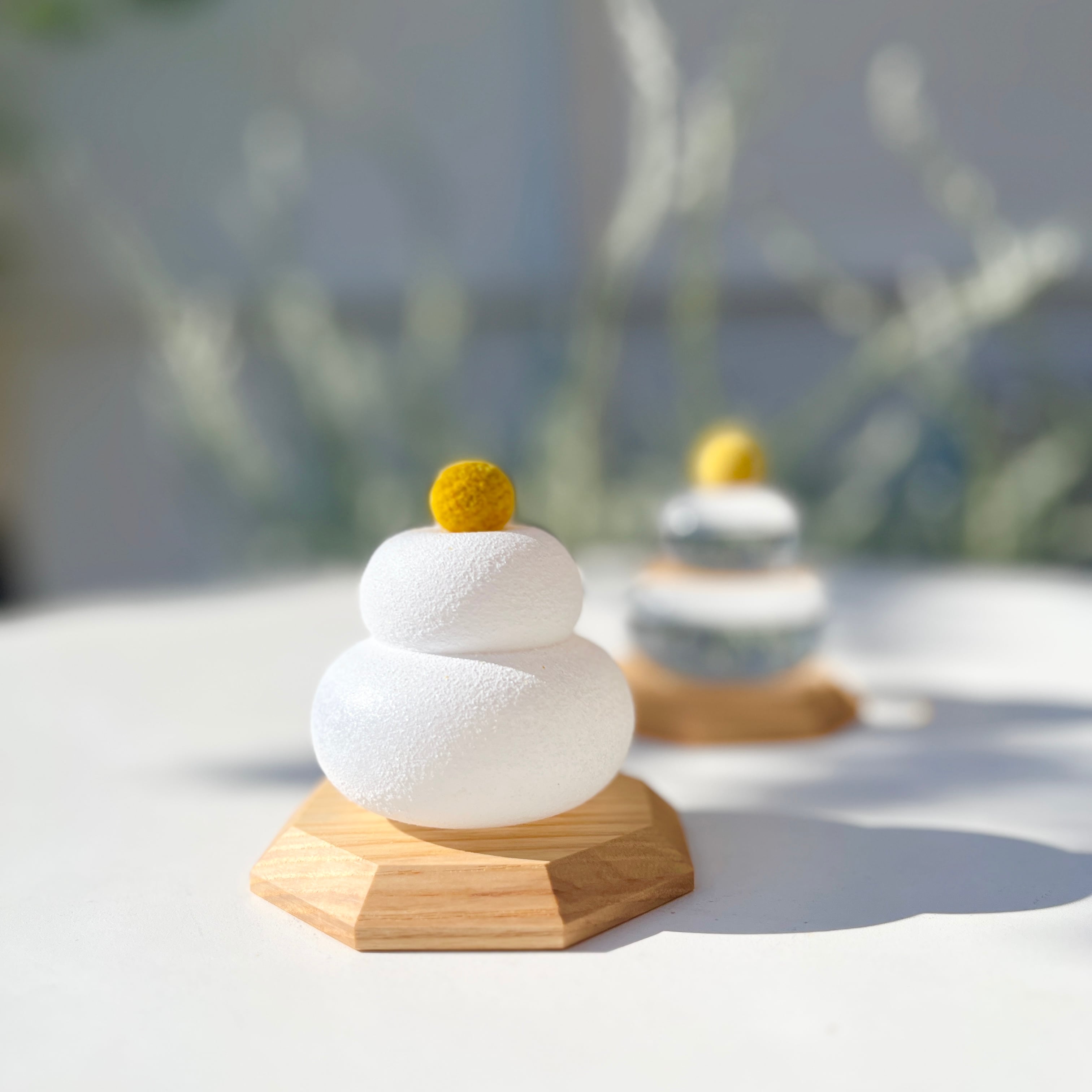 FUKU GLASS WORKS ガラスの鏡餅 | ihana design(イハナデザイン）