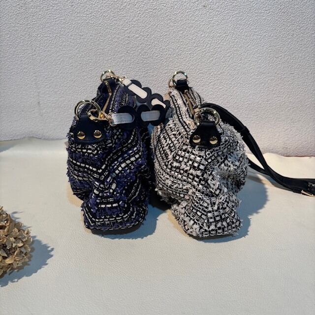 BARDOT ROSE 2WAYツイードショルダーバッグ