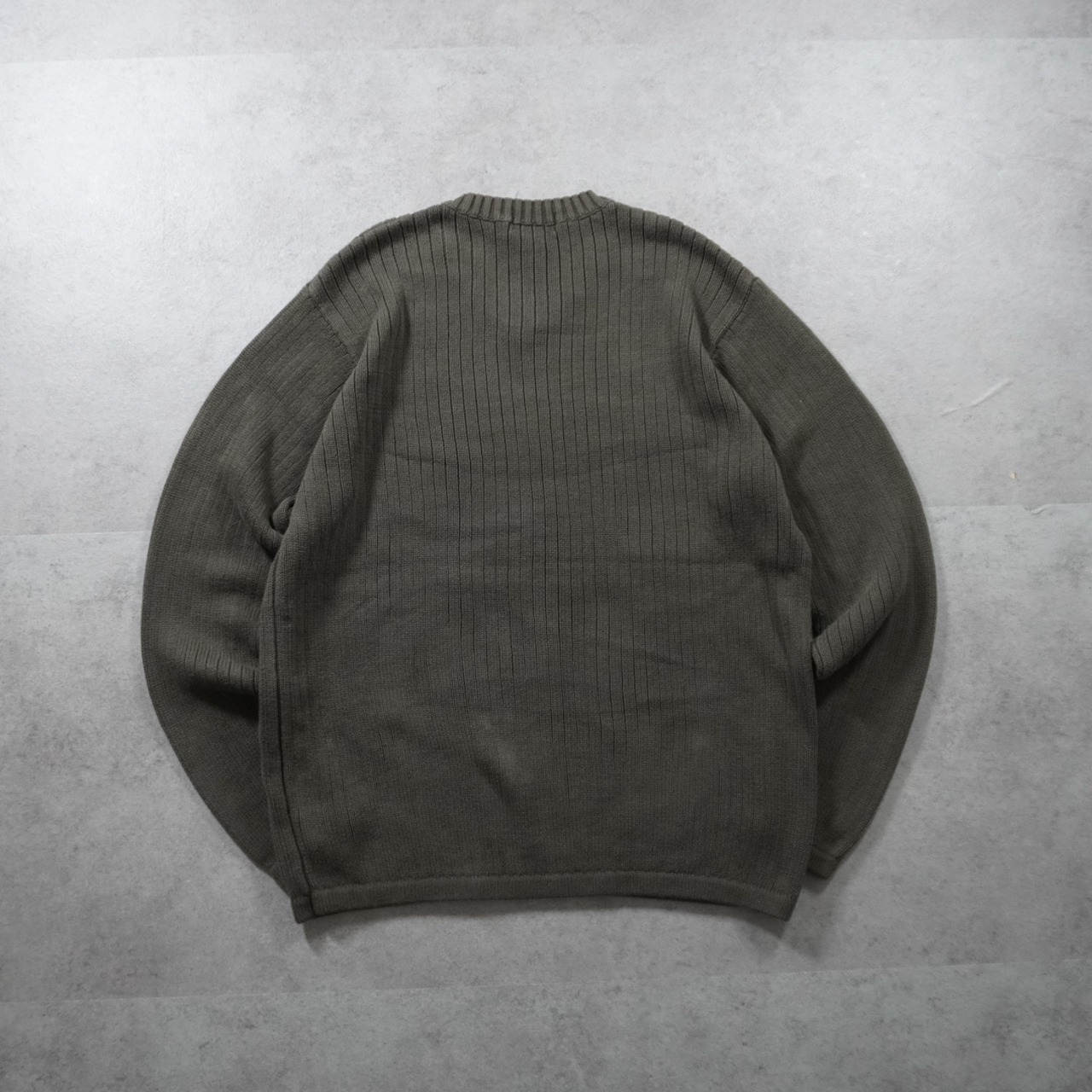 Eddie Bauer V-neck cotton ribbed sweater XL 古着 - 2