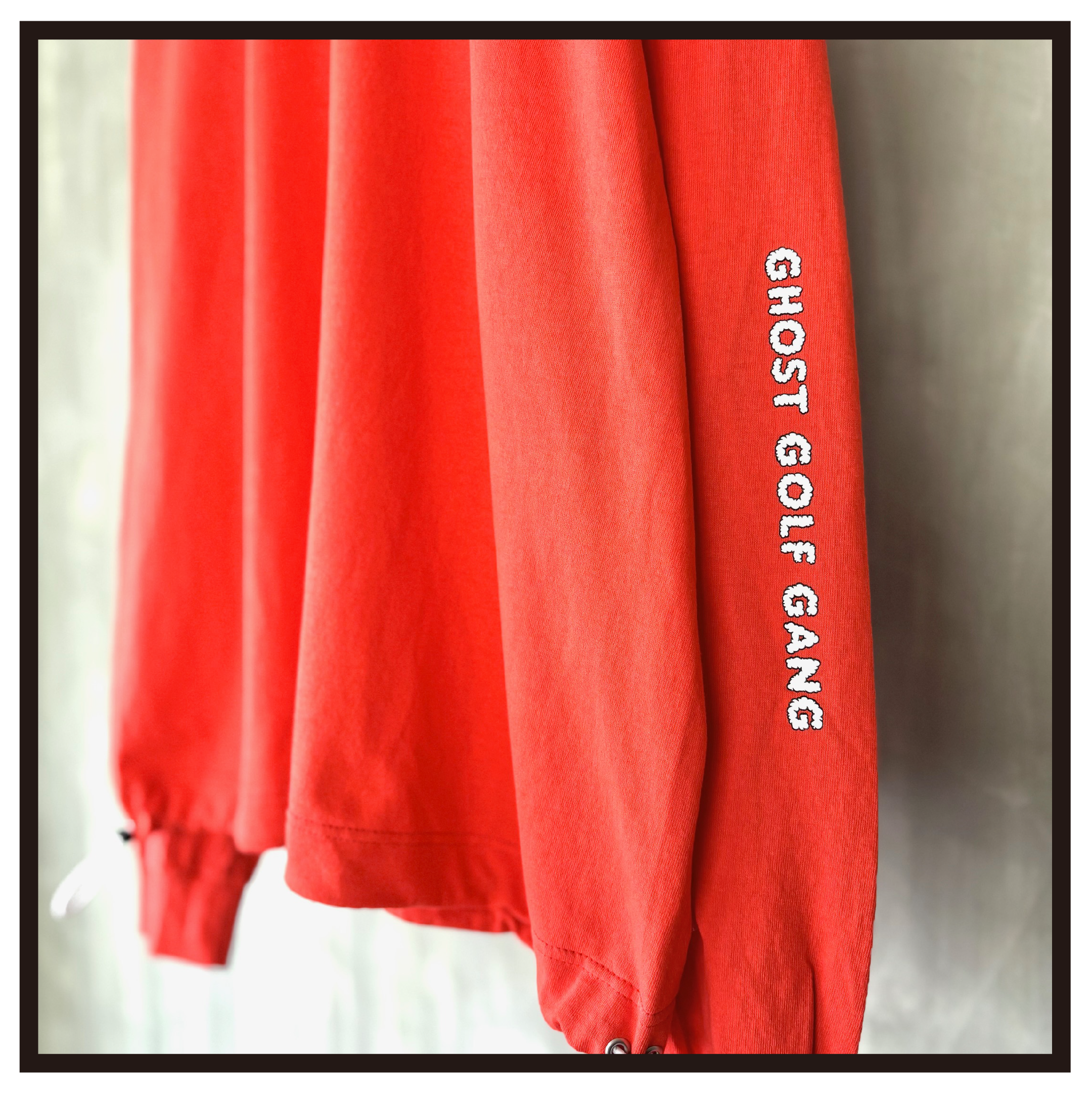 GHOSTGOLFGANG　SOFTNESS DRAWCORD TEE 白 L SOFTNESS DRAWCORD LS TEE (WHITE) | GHOST GOLF GANG