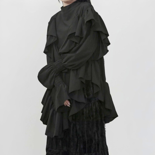 Ruffle layered blouse C1439