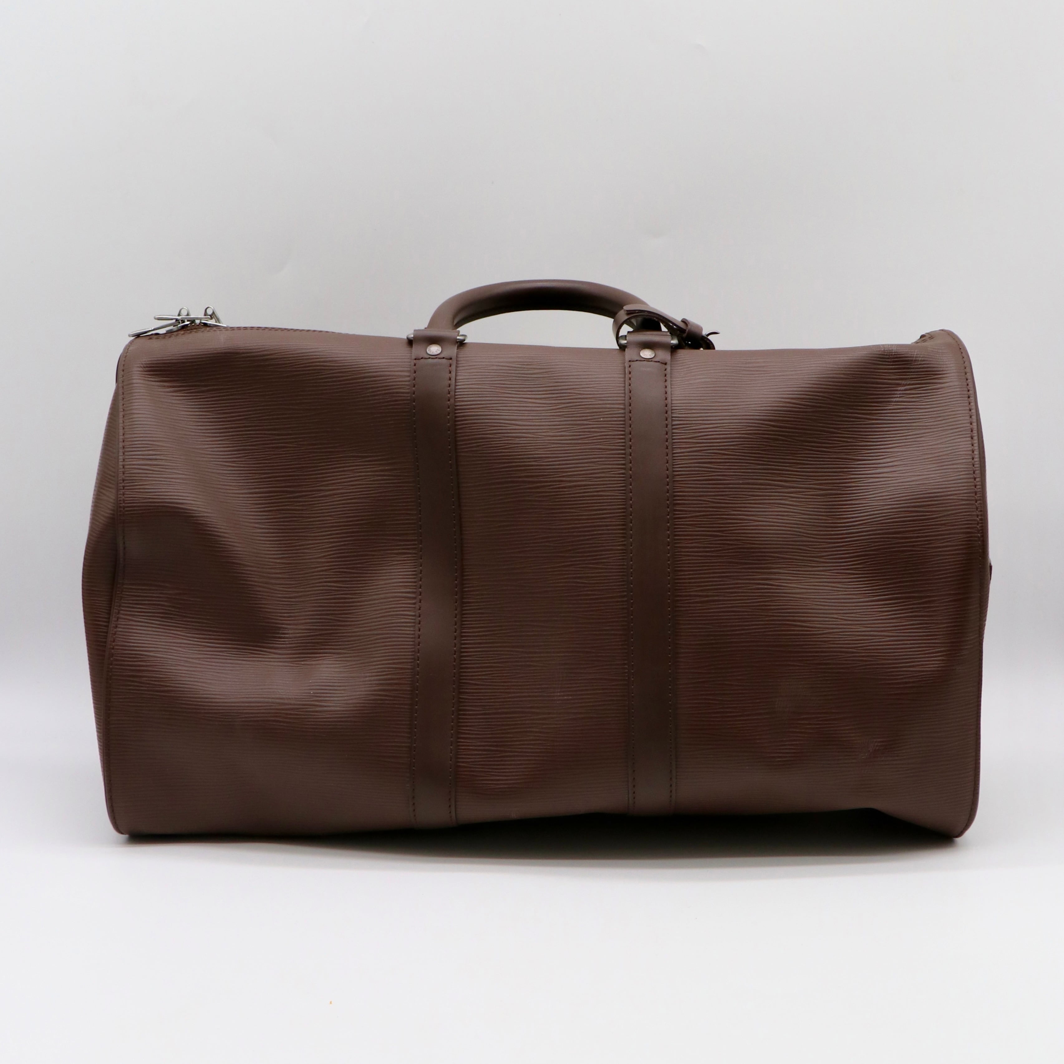 Louis Vuitton エピ キーポル バンドリエール45 ボストンバッグ