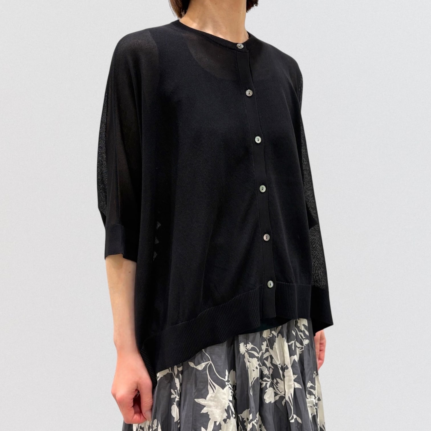 mizuiro ind high gauze wide cardigan | CoCo Cuore