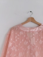 Shear rose design blouse | シースルーブラウス