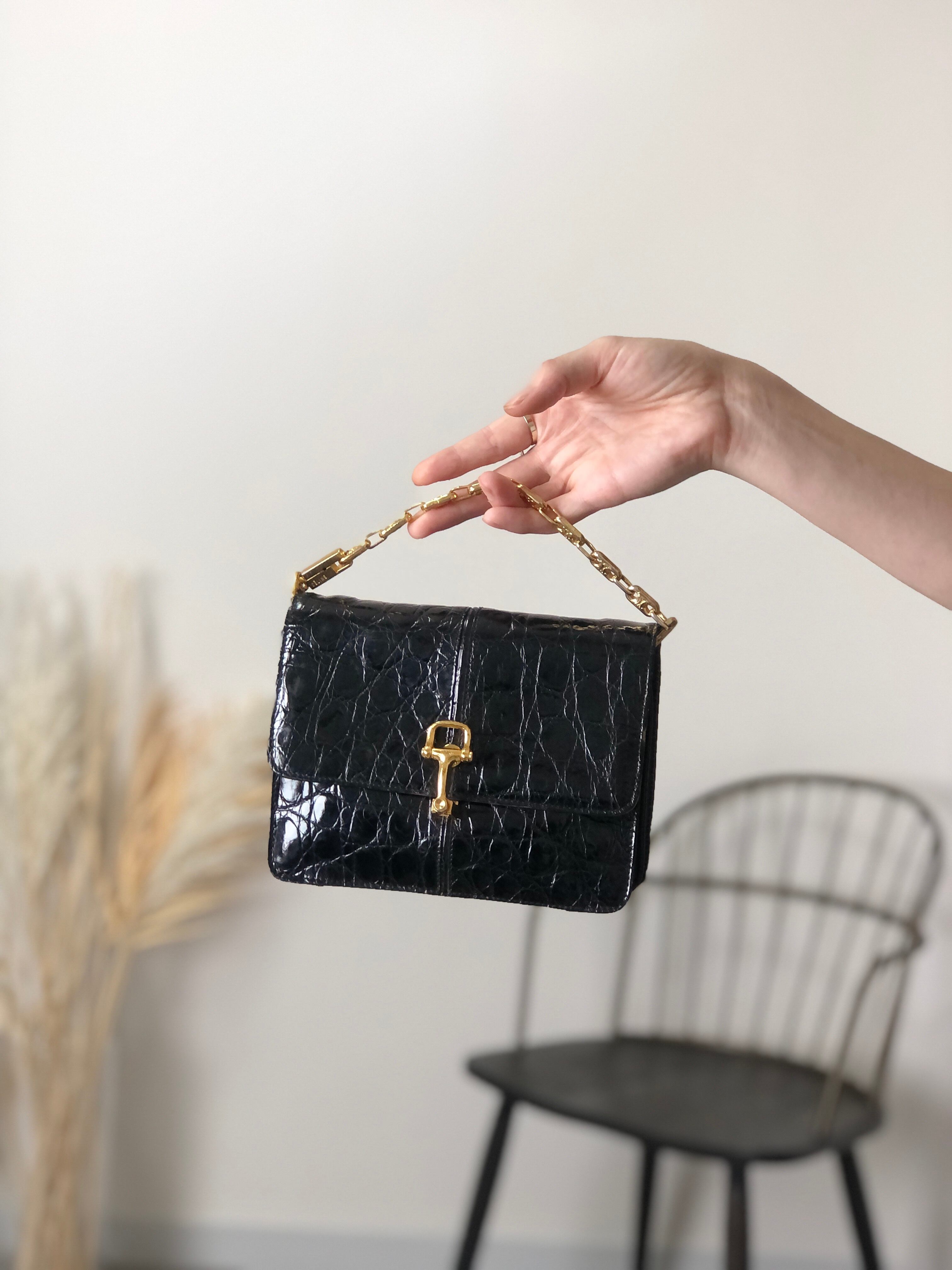 CELINE セリーヌ ショルダーバッグ ブラック ホースビット