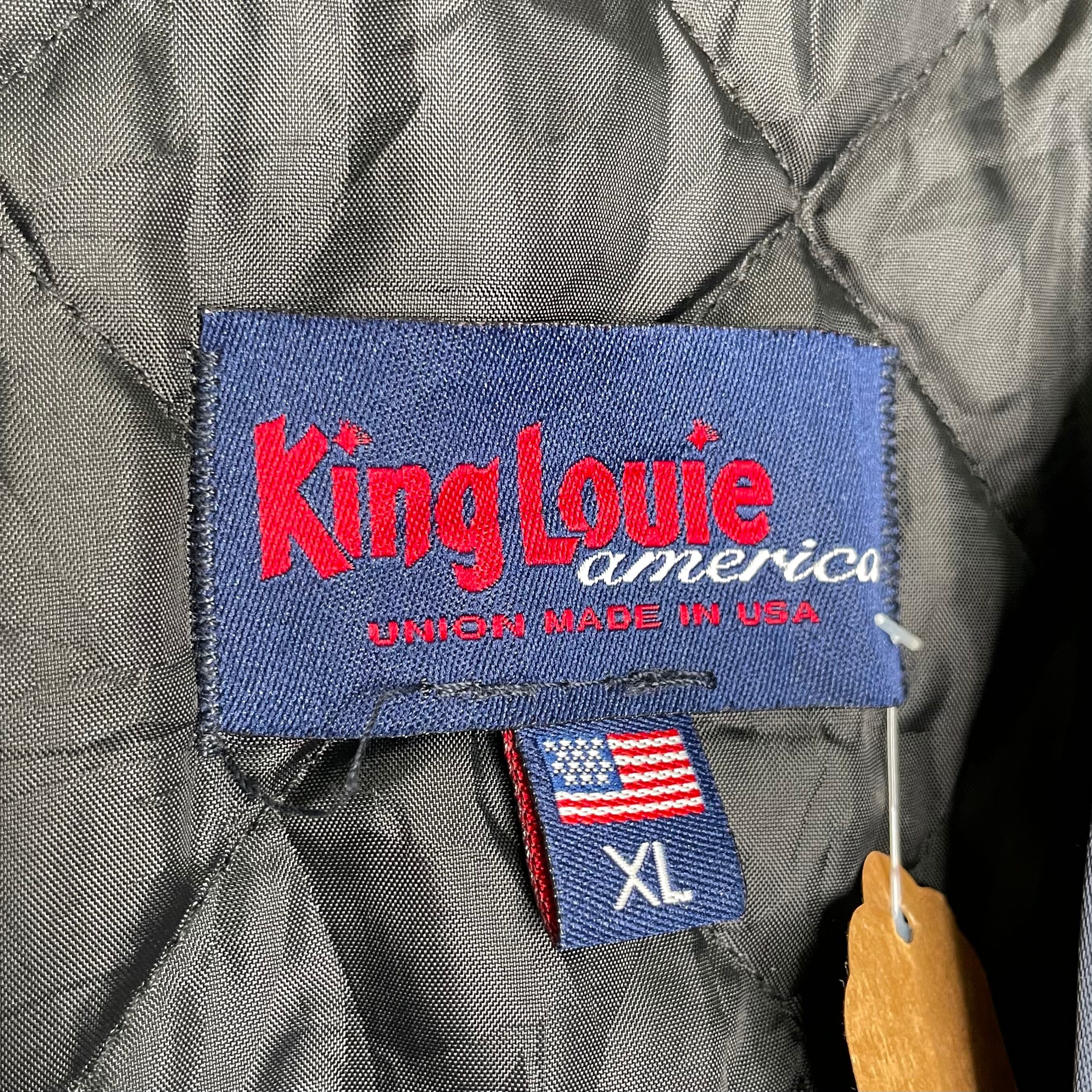 Made in USA 】King Louie ナイロンスタジャン XL ラグランスリーブ 