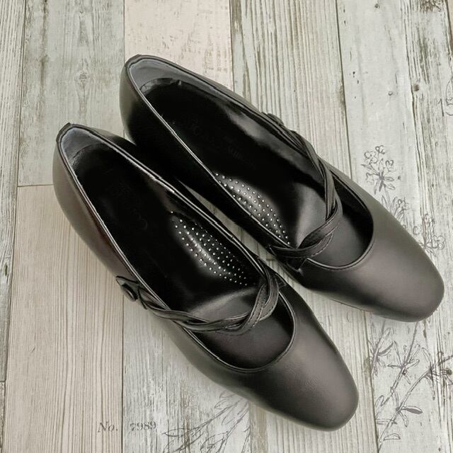 【21.0cm】ツイストメリージェーンパンプス