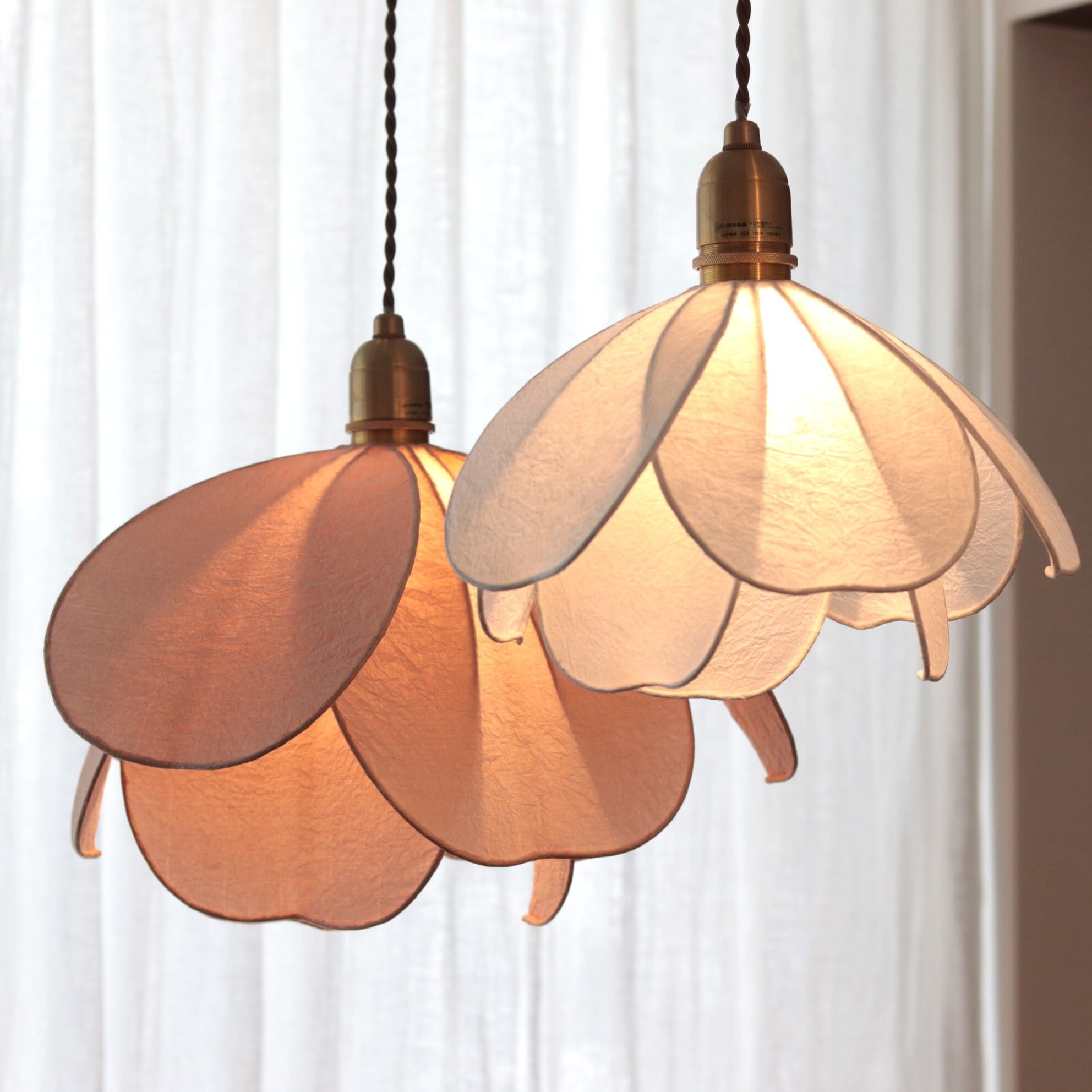 照明】和紙シェードのペンダントライト 白/S | ジーフラットインテリア