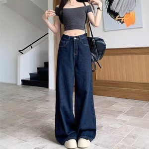 ワイドデニムパンツ　ルーズフィット ロング オーバーサイズ