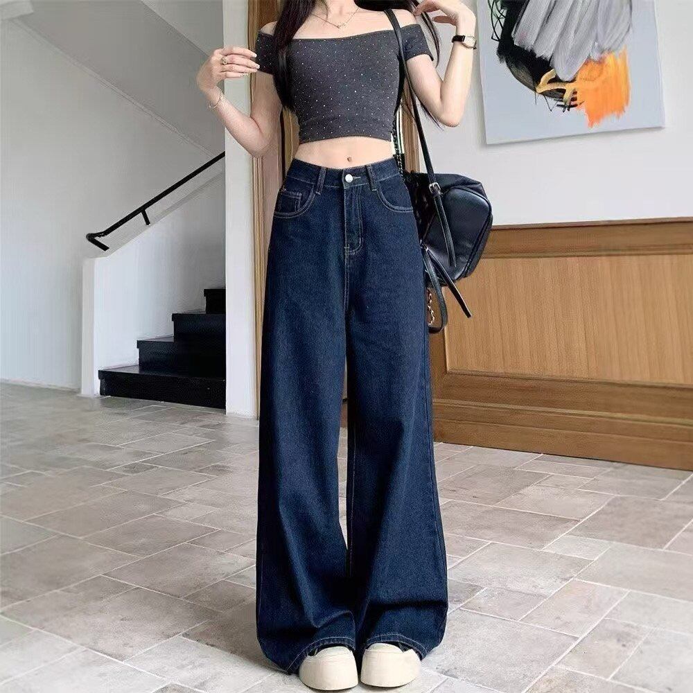 ワイドデニムパンツ ルーズフィット ロング オーバーサイズ