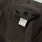 PAPAS パパス アンゴラ混 ツータック スラックスパンツ XL/チャコール 系